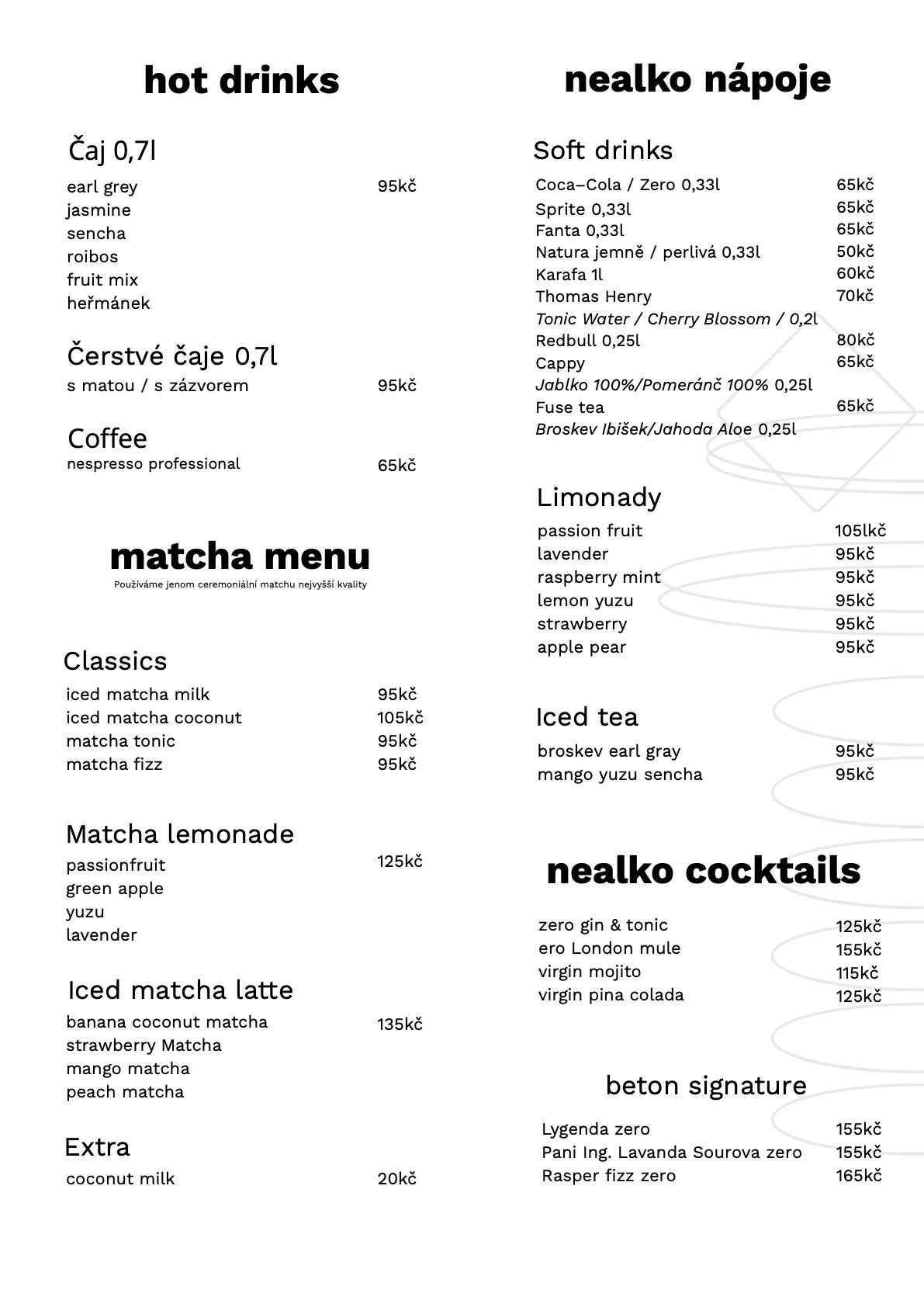 Menu beton lounge & bar — strana 2